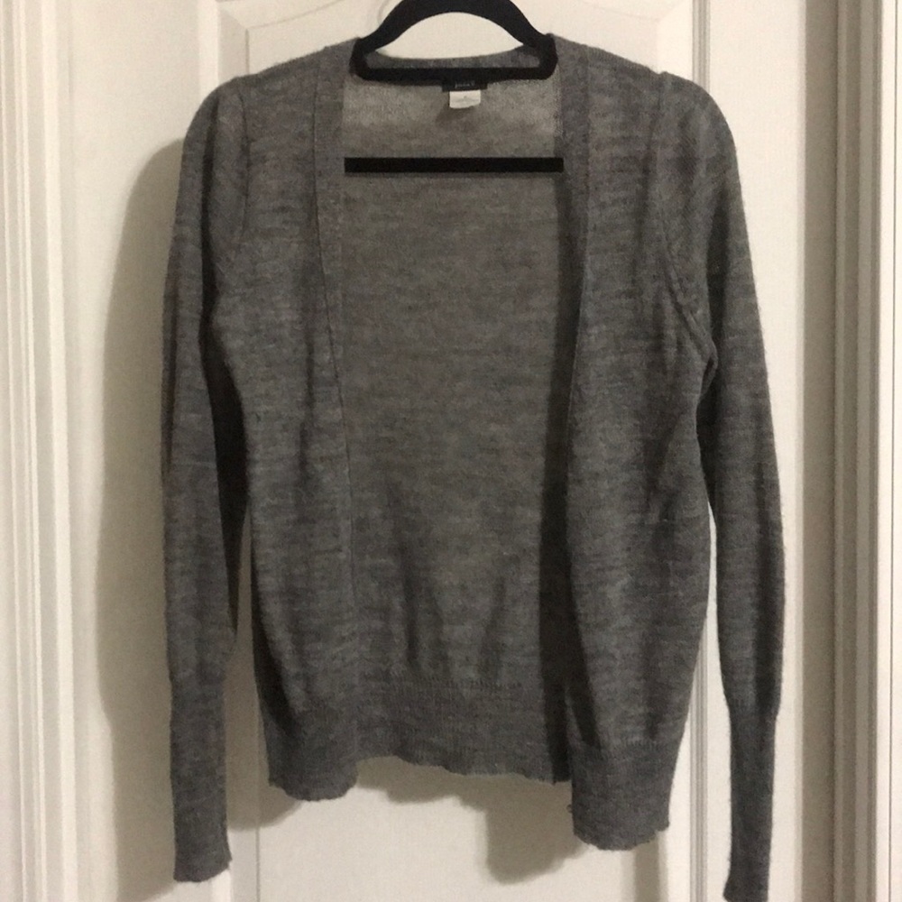JCrew gray cardigan
